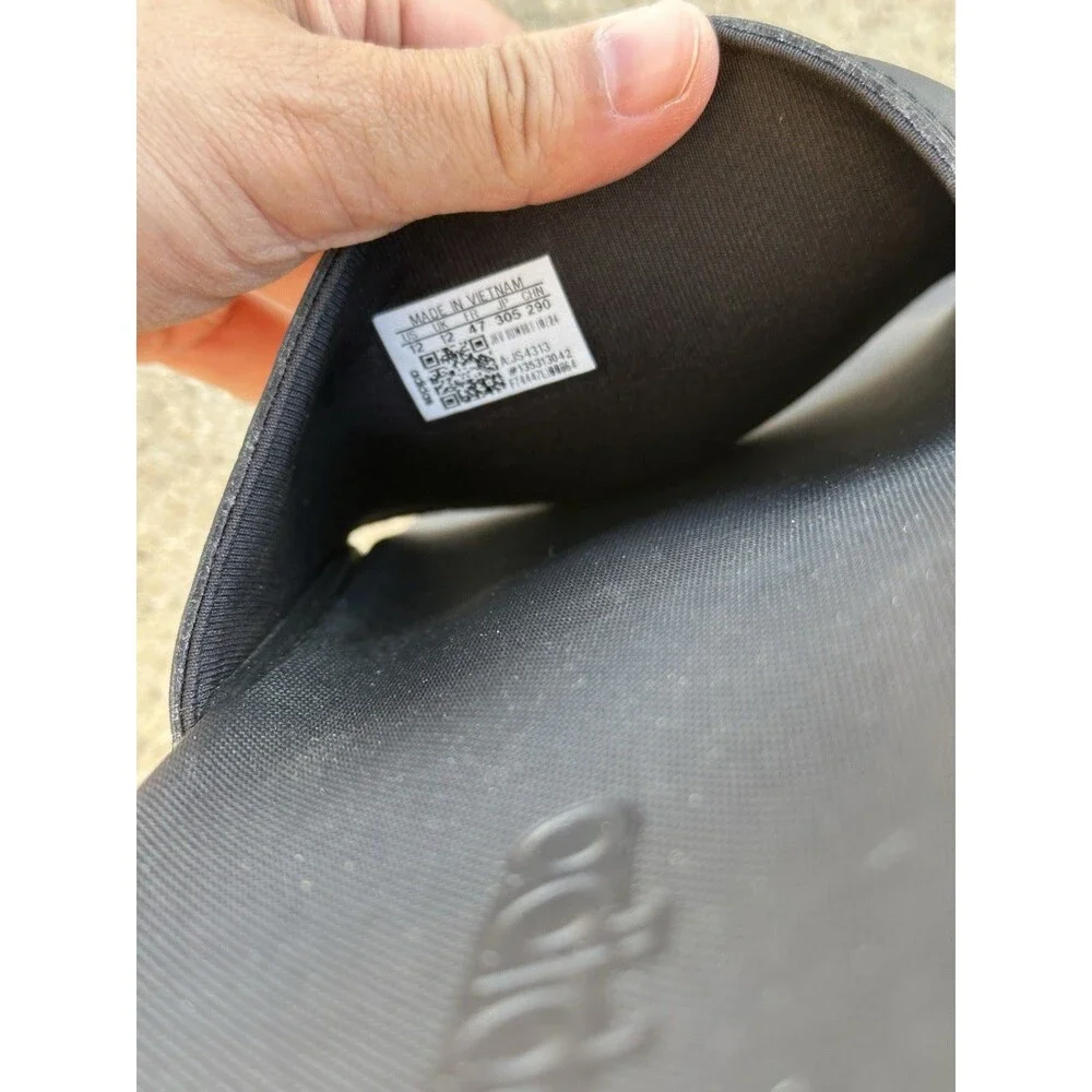 Adidas Adilette Comfort Sandals Slides Men's Size 12 Black New